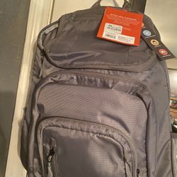 New w/Tags- Embark Jartop Elite 17.5” Gray Backpack 