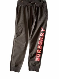 Burberry Black Logo Jogger Sweatpants