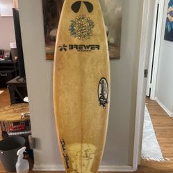 VINTAGE Brewer Hawaii surfboard W/Dick Brewer signature