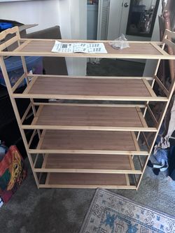 Brand New Bamboo 6 Tier Shoe Rack Organizer
