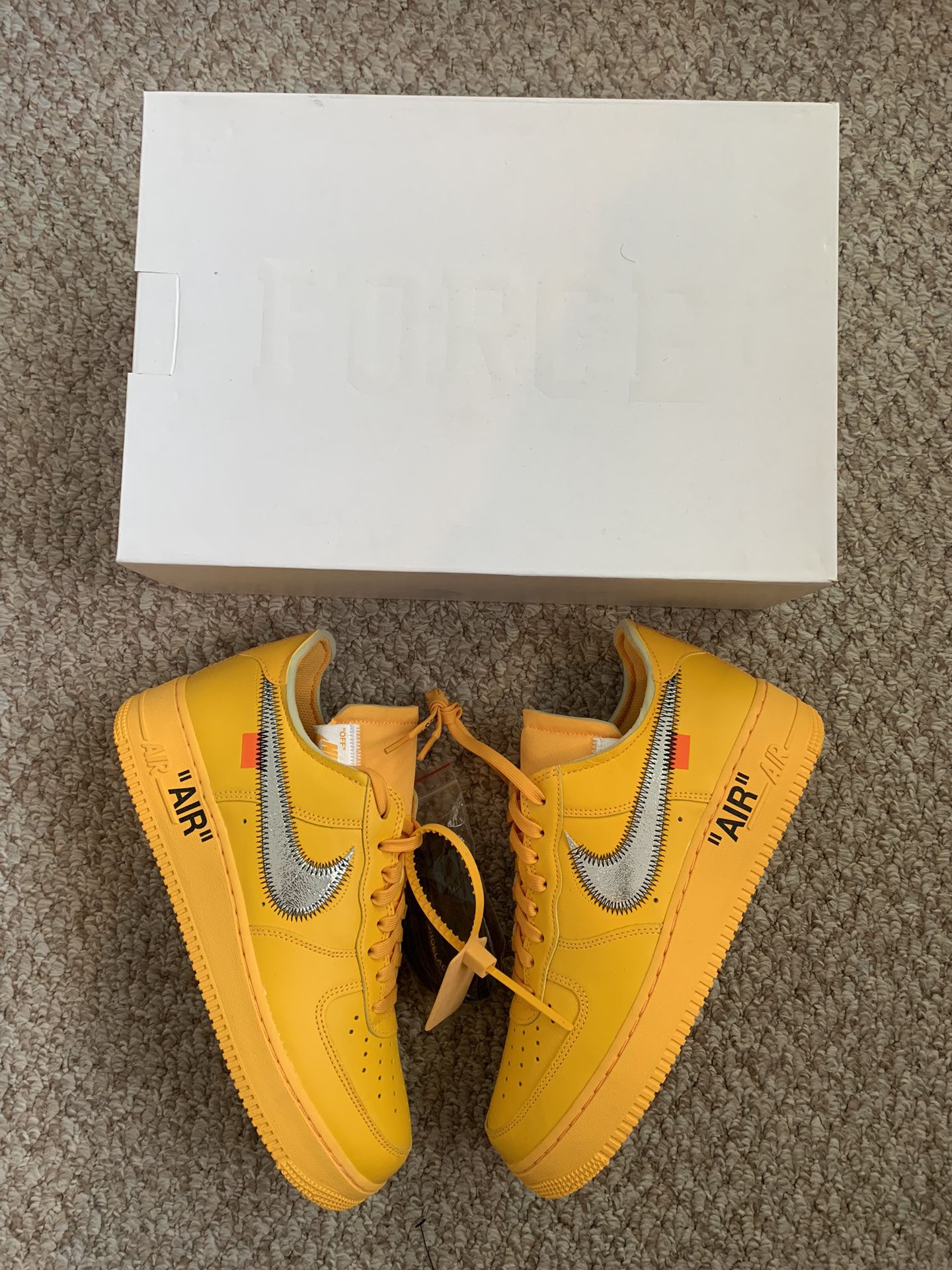 Nike Off White Air Force 1 “ICA Lemonade” Size 9 (New) ❤️‍🔥