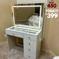 New Led Black Or White Make Up Vanity