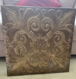 Large Gold & Bronze Wall Medallion Art