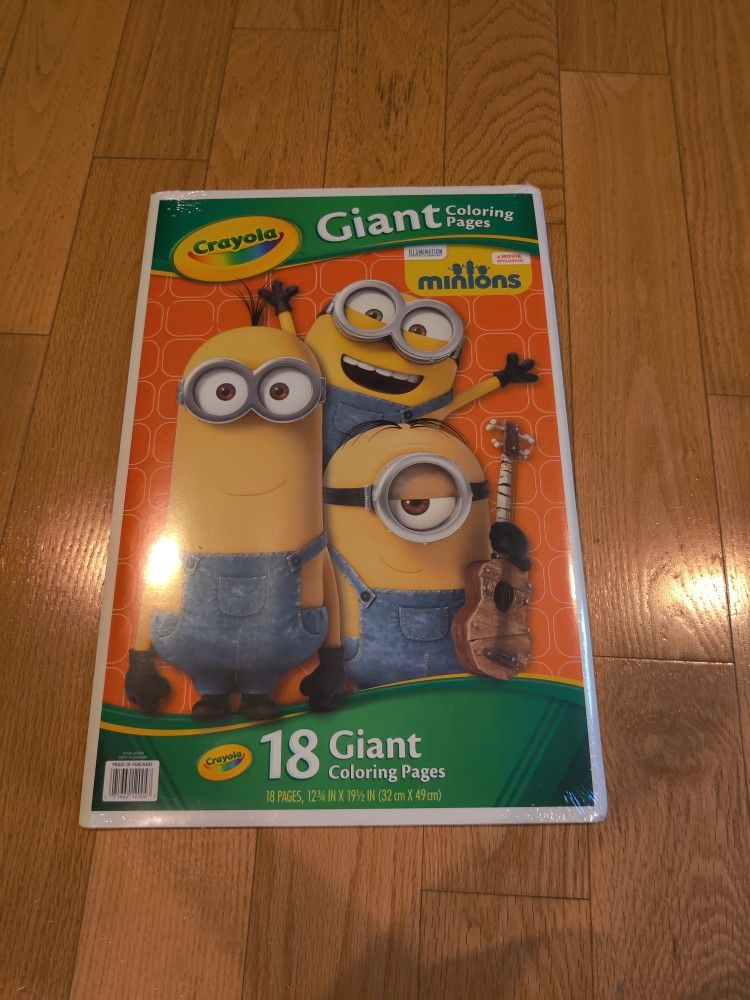 Minions Giant Coloring Pages- Sealed 