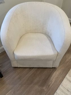 World Market Megan Upholstered Swivel Accent Chair