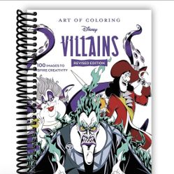 Art of Coloring: Disney Villains (Spiral Bound)