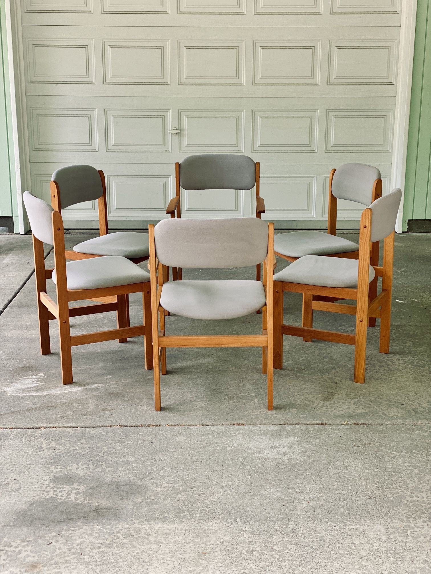 Mid Century Teak Dining Chairs by Benny Linden 