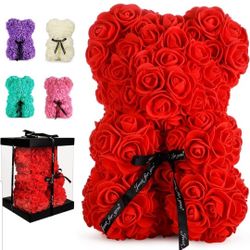 Brand New Rose Teddy Bear Gift Perfect For Mother's Day, Birthday Or Anniversary 