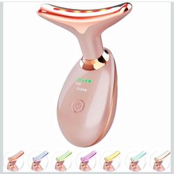 Red Light Therapy for Face and Neck, 7 Color Light Based Face Massager Tool, Portable Skin Care Tool for Firming, Tightening and Lifting, Gifts for Wo