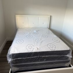 Full Size Bed Frame With Mattress All New Furniture And Free Delivery 