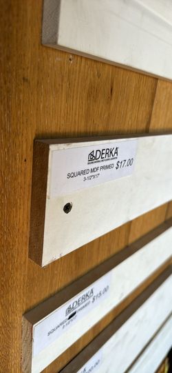 Baseboard 3 1/2” X 17’ MFD White Primed (1x4) Squared