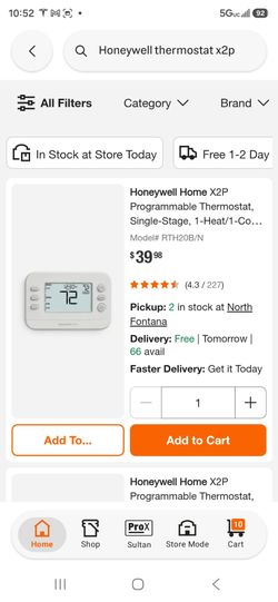 X2P HONEYWELL THERMOSTAT