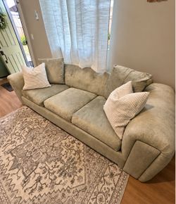 Sage Green Sofa with Pull Out Queen