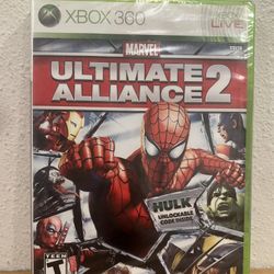 Marvel Ultimate Alliance 2 Microsoft Xbox 360 BRAND NEW SEALED Hulk Code