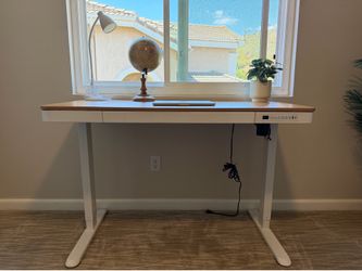 Electric Standing Desk + Ergonomic Office Chair
