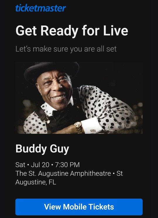 Buddy Guy Tickets For Saturday 