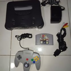  N64 Nintendo 64 Console - comes  with Vigilante 8