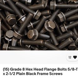 5/8 8 Grade Bolts 