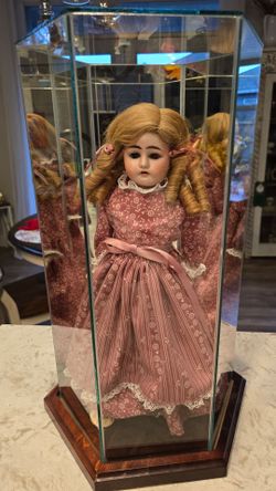 16" Ernst Heubach Koppelsdorf GermanyLeather Body Antique Doll