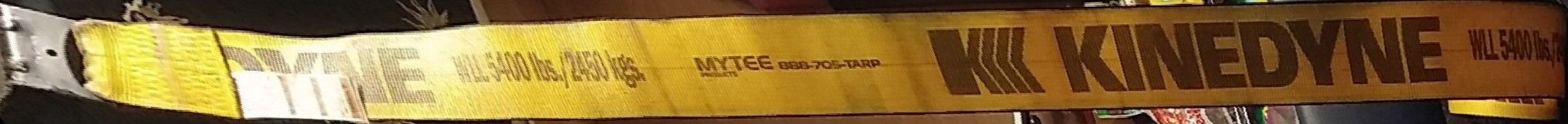Mytee Kinedyne 4" x 30' - 5400lbs - Winch Strap with Flat Hook