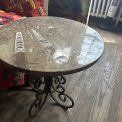 Fossilized End Table