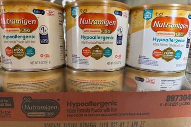 Nutramigen formula 8oz sell or trade for Enfamil 12oz cans