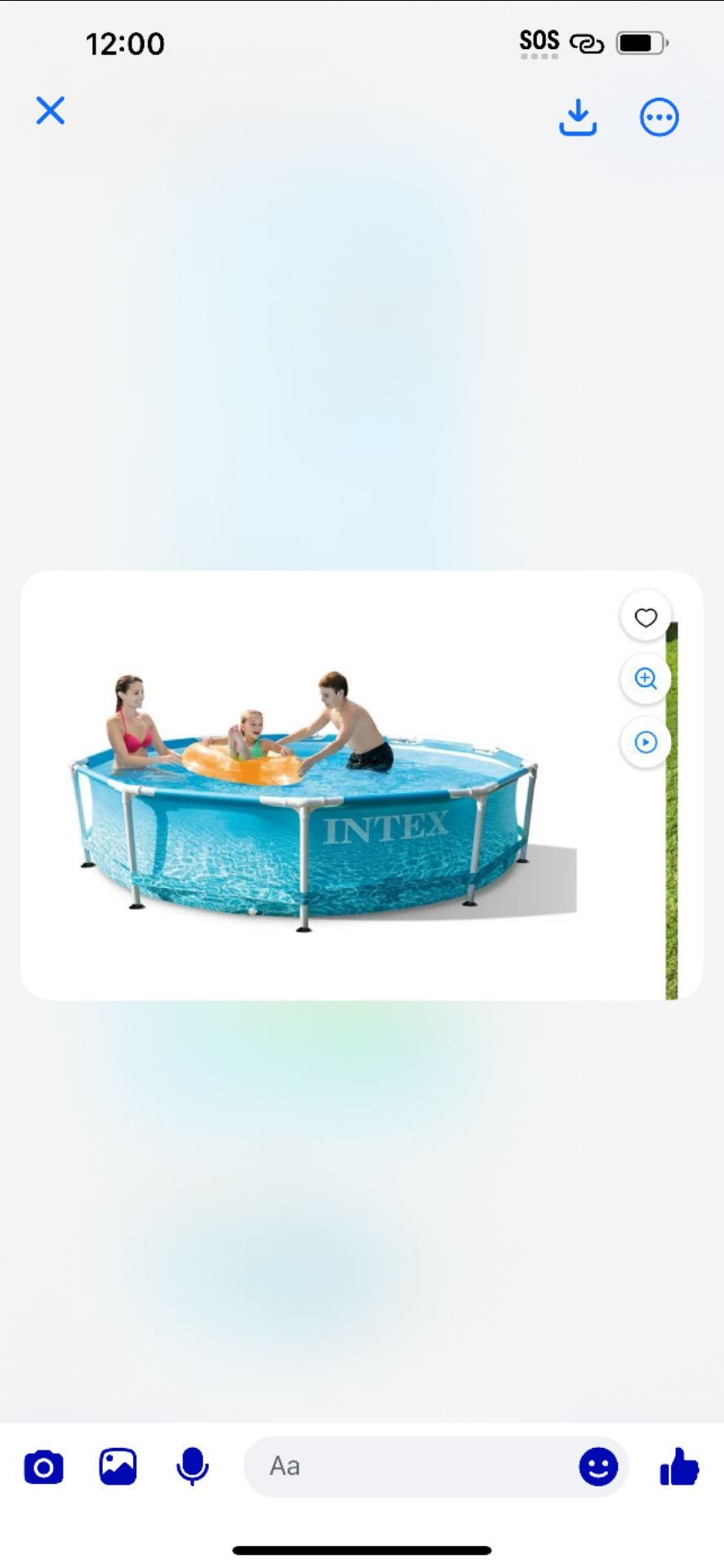 Piscina con Estructura Metálica de 10' X 30" Con filtro