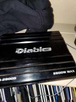 Diablo amp 2800watts, 12 db 1500w, Sony with aux