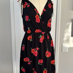 Express Floral Print Wrap Style Sundress
