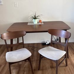 Mid-Century Table and Chairs (4)