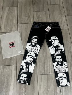 Asaali Black and white oreo jeans size 34 brand new
