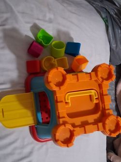 Baby Shape Sorter Toy Truck with Blocks – Educational Learning Toy Colorful