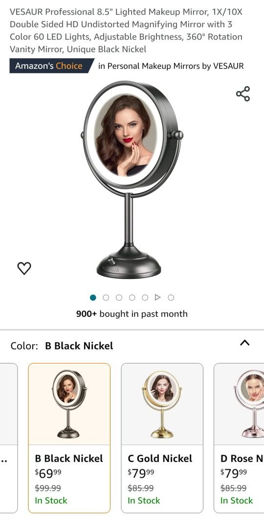 Lighted Makeup Mirror 