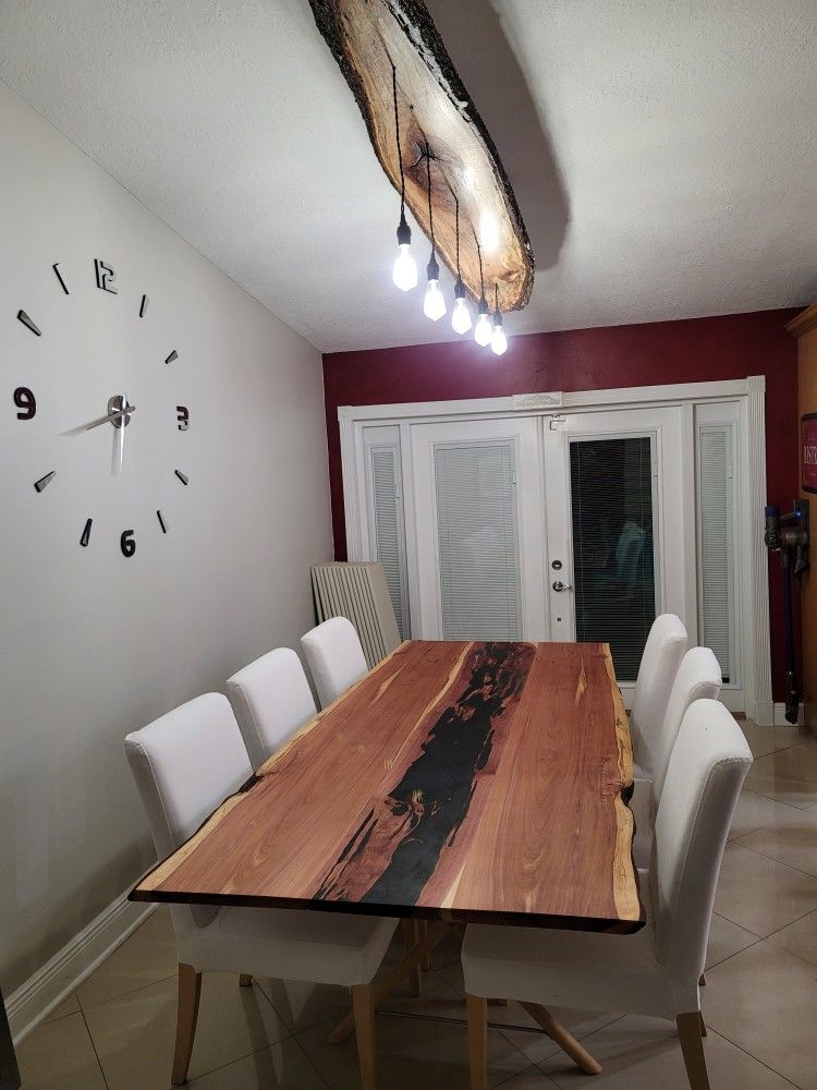 Table Wood With Epoxy (Custom)