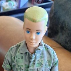 Vintage Barbie Mattel Ken Doll Blonde Hair Blue Eyes