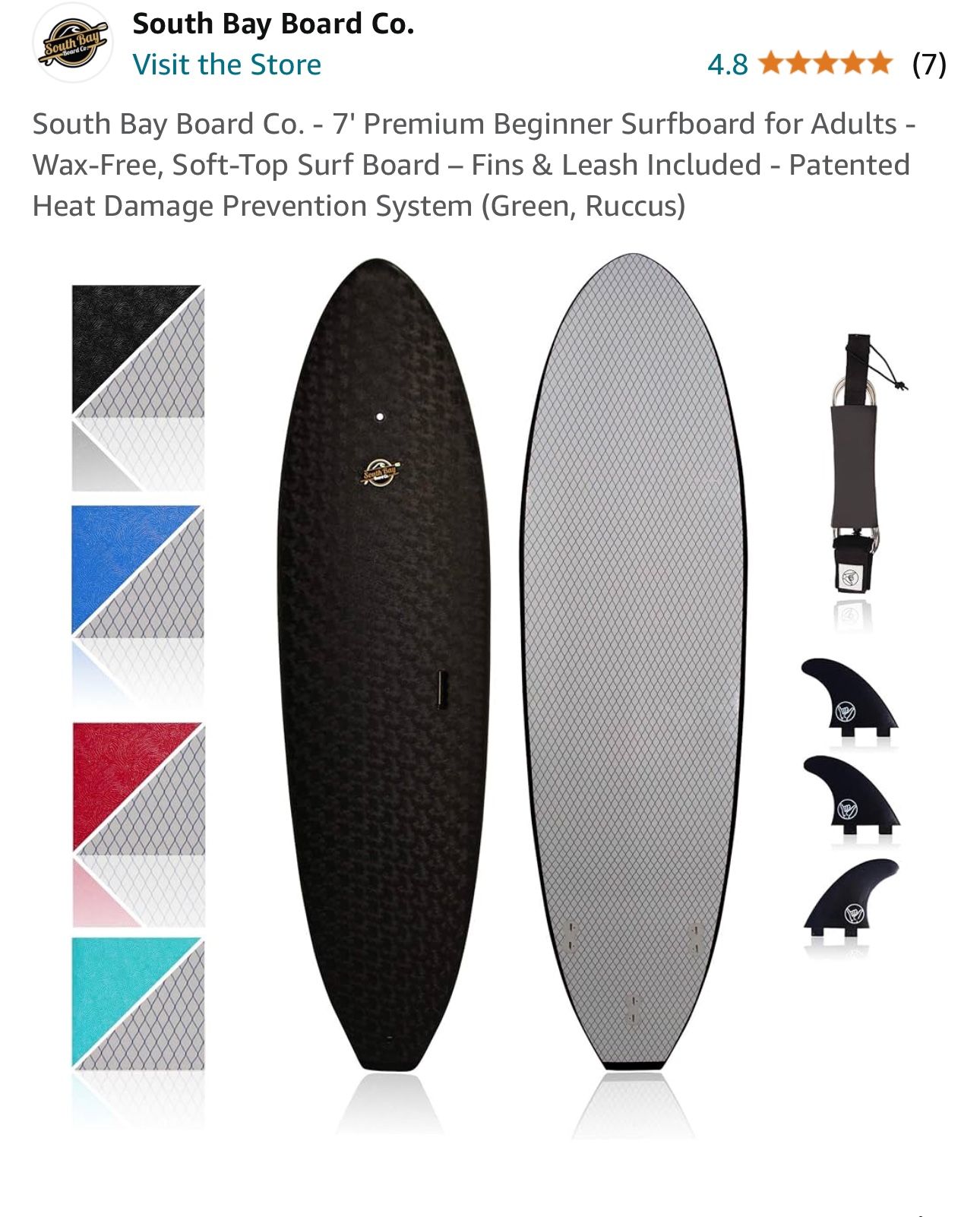 Brand New In Box 7’ Surfboard