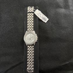 Silver-tone watch