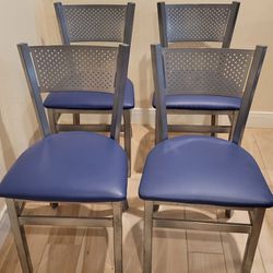 4 Very Sturdy Medal Chairs $40