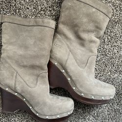 Ugg Heeled Boots Size 8