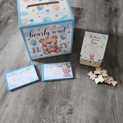 Diaper Raffle Box / Guest Book Bears