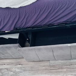 Double Bed Frame 10” Mattress With 4 Storage Drawers 