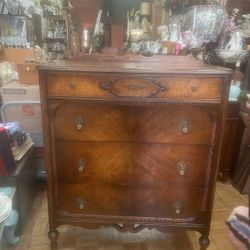 Antique Solid Wood Dresser Chest Of Drawer 36 By 21 By 46