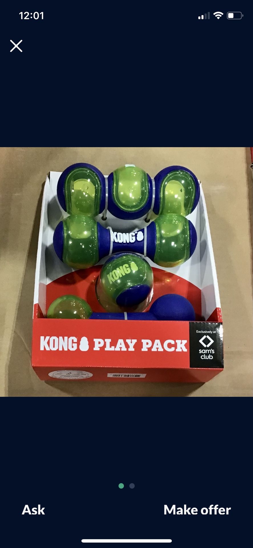 Kong Dog Toy Ball 4 Pack