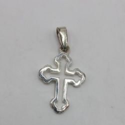 Vintage Silver Plated Cross Charm