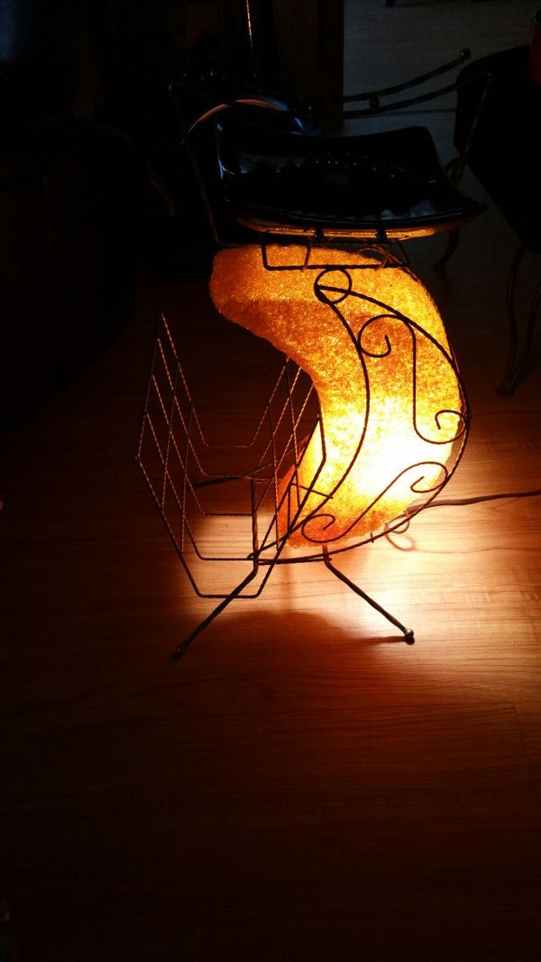 Vintage Retro Rare Spaghetti Moon Rack Floor Standing Ashtray Lamp Orange For In Clearwater Fl Offerup