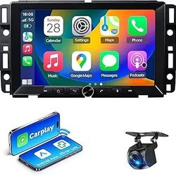 Car Stereo Radio for Chevrolet Silverado Tahoe GMC Sierra Yukon 2007-2013, 8inch Android 13 Touchscreen with Wireless Carplay Android Auto GPS Navigat