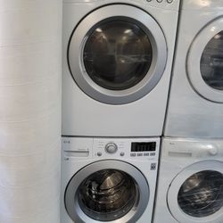 LG Front Load Washer And Stackable Gas Dryer Set