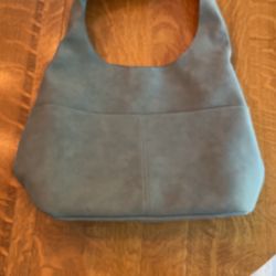 Suede Gray Purse