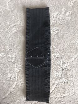 Black Stretchy Ruffle Belt 