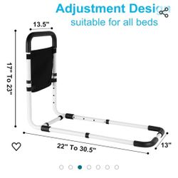 Bed Rails for Elderly Aults - Medical Bed Support Bar Mobility Assistant Fit King, Queen, Full, Twin, Medium